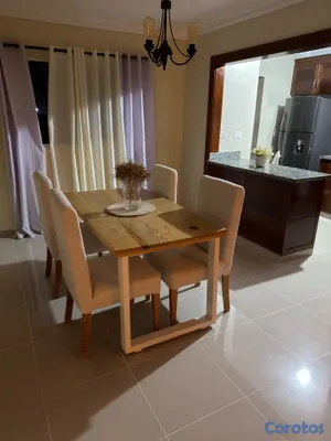 muebles y colchones - Comedor de 4 sillas en pino tratado y patas de hierro galvanizadas  3