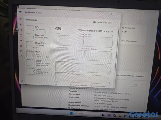 computadoras y laptops - Msi thin 15 gamer 512gb 16 ram i5 de 13va gen y una rtx 3050 7