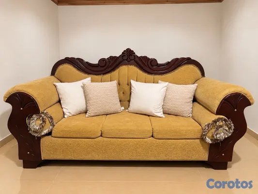 muebles y colchones - Juego de Muebles en Caoba en perfectas condiciones  2
