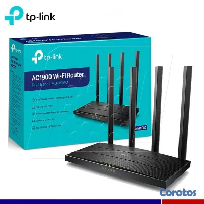 otros electronicos - ROUTER INALÁMBRICO TP-LINK DE DOBLE BANDA AC1900 MU-MIMO 3X3, 802.11AC WAVE2  4