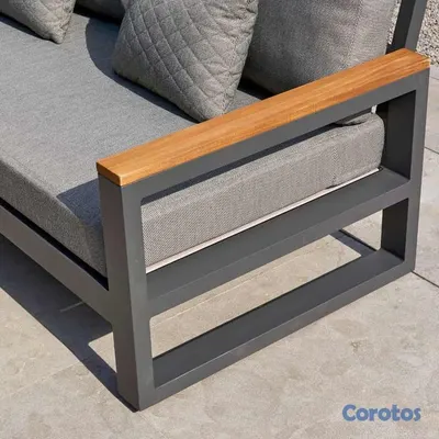 muebles y colchones - muebles de metal y madera combinada  3