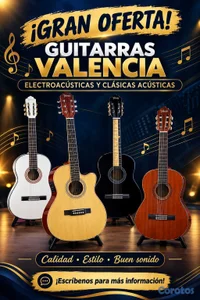 *Guitarra Valencia Electro acústica  y clasica 