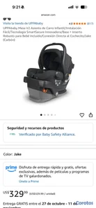 Silla / Cargador UPPAbaby  /Instalación Fácil/Tecn
