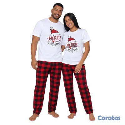 ropa para mujer - pijama navideña para fotos super cómoda  4