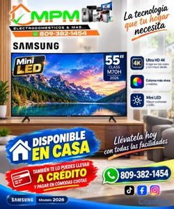 Tv Samsung de 55pulgaadas Mini LED mod:MD70H de la