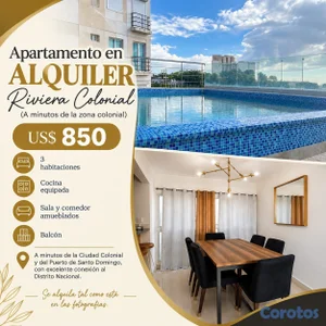 APARTAMENTO EN ALQUILER | RIVIERA COLONIAL IG: realestatediamond_