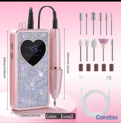 salud y belleza - drill recargable de uñas  3