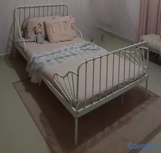 cama para niña en hierro