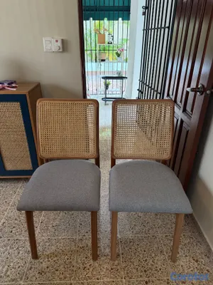 muebles y colchones - 2 Hermosas sillas de madera y pajilla (NUEVAS) 7