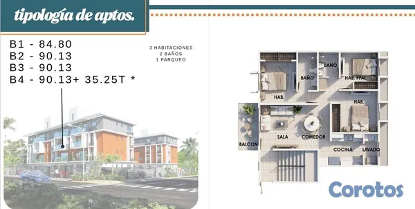 apartamentos - Proyecto en 📍 𝗦𝗮𝗻 𝗜𝘀𝗶𝗱𝗿𝗼, próximo a la Av. Ecológi 4