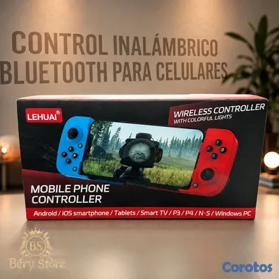consolas y videojuegos - 🎀 Control inalámbrico Bluetooth para celulares Android iPhone y tablet.  4