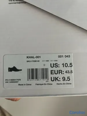 zapatos para hombre - Zapatos negros, totalmente nuevos, size 10.5 6