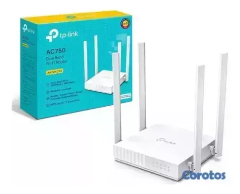 otros electronicos - ROUTER INALÁMBRICO AC24 TP-LINK , DUAL BAND, WI-FI 5 (802.11AC), 433 MBPS (5 GHZ 4