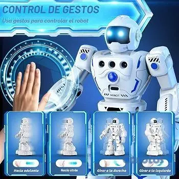 juguetes - 🤖🔥 ¡ROBOT INTELIGENTE PARA NIÑOS! | Control por Gestos | Recargable 🎁 2