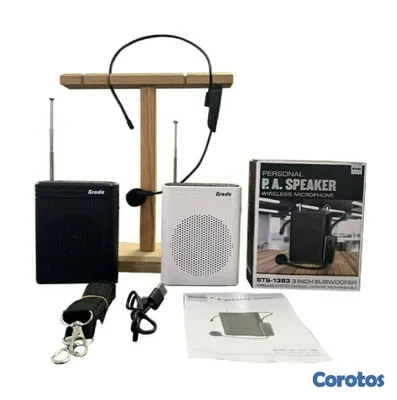 camaras y audio - Bocina + Microfono BTS-1383 parlante para charlas, maestros, panelitas, spekears 5