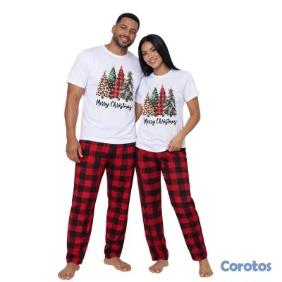 ropa para mujer - pijama navideña para fotos super cómoda  2