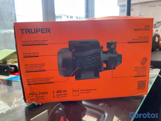 herramientas, jardines y exterior - Bomba de Agua Truper
Modelo 12111
Medio caballo de fuerza
Un mes de garantía 


 2