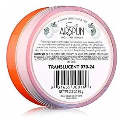 Salud y Equipamiento Médico - Polvo Facial - Airspun Loose Face Powder - Translucido, X1 2