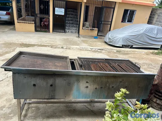 cocina - SE VENDE ESTUFA PARRILLERA MITAD PLANCHA MITAD PARRILLA  2