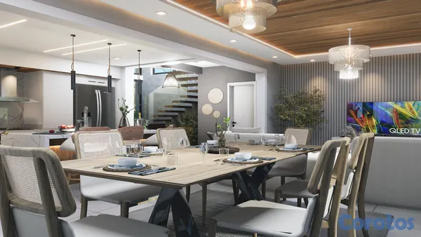 casas vacacionales y villas - Vista Cana, Amplias Villas con 4 habitaciones con piscina 10