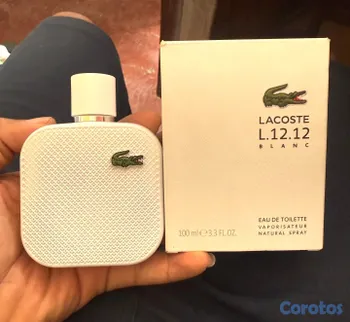 salud y belleza - Perfume Lacoste L.12.12 Blanc de 100ml aroma limpi