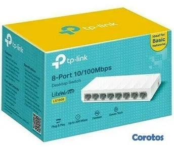 Switch de escritorio TP-Link de 8 puertos 10/100Mbps LS1008