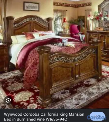 muebles y colchones - Cama king con dos mesas de noche Wynwood  6
