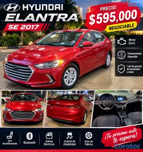 HYUNDAI ELANTRA SE AÑO 2017 $595,000 NEGOCIABLE SUPER IMPECABLE FINANCIAMIENTO D