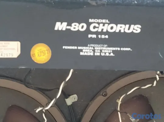 instrumentos musicales - amplificador Fender chorus vintage Made in usa  4