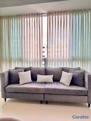 muebles y colchones - Vendo mueble gris para sala. 2