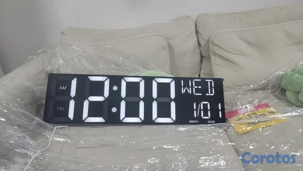 otros electronicos - Reloj de pared digital LED inteligente con gran pa 2