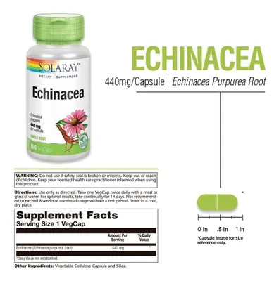 Salud y Equipamiento Médico - Equinacea  440 Mg Solaray - Unidad - Unidad A $2094 2