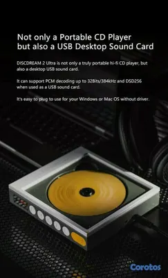 camaras y audio - Moondrop Discdream 2 reproductor de CD's portátil 4