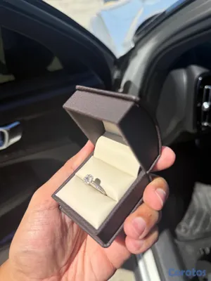 joyas, relojes y accesorios - ANILLO DE COMPROMISO EN ORO BLANCO 14K CON DIAMANTES 2