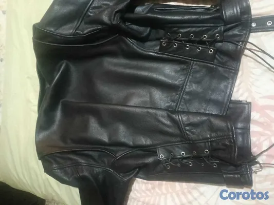 ropa para hombre - Chaqueta de piel original para biker y rockers.  3