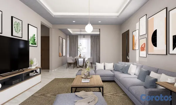 apartamentos - Apartamento en venta en Residencial Camila II, Monte Adentro, Santiago 3