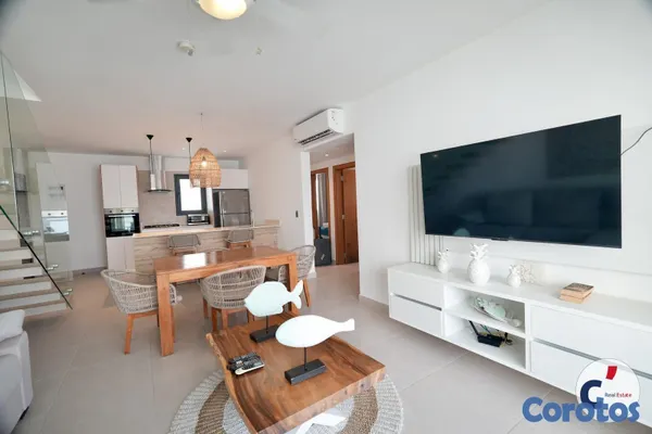 apartamentos - Penthouse Amueblado de 3 Habitaciones en Renta en  3