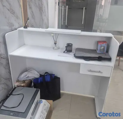 equipos profesionales - Mostrador / Counter de Recepción Blanco Moderno co 2