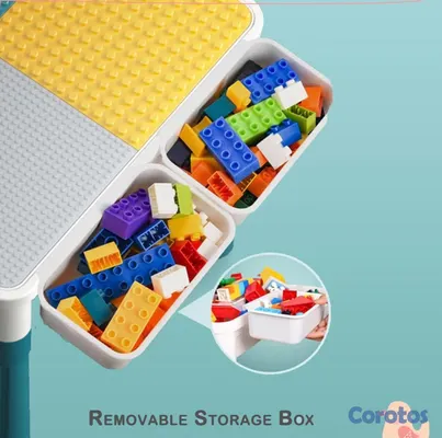 muebles - Mesa de Actividades 7 en 1 multifuncional actividades lego regalo ideal niños 3