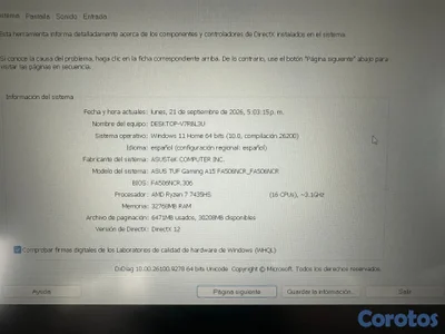 Asus Tuf Gaming A 15 (equipo personal)