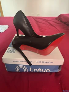 zapatos negros 6 1/2