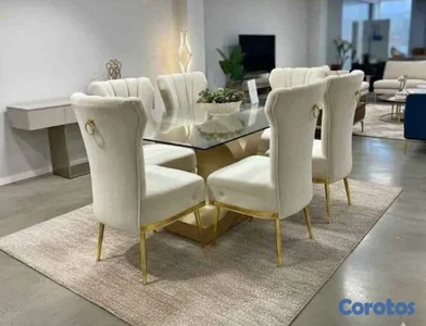 Juego de comedor en todo los colores 