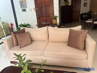 Venta 2 sofás de sala, 1 de tres y 1 de dos.