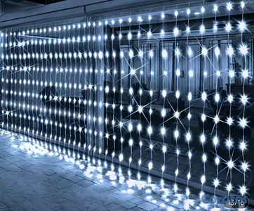 Malla de Luces Navideña 3 Metros por 2 Metros, multicolor , amarillo cálido y bl