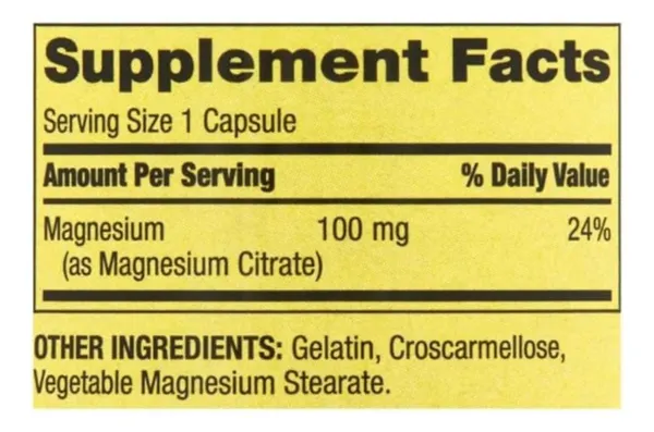 Salud y Equipamiento Médico - Citrato De Magnesio 100 Mg - Unida - Unidad A $2009 2