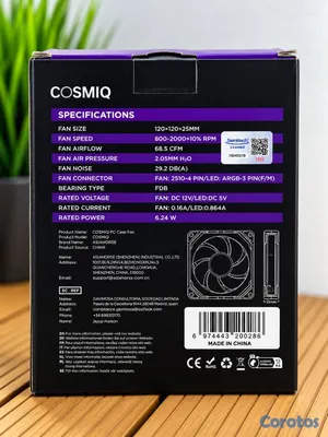 computadoras y laptops - Ventilador AsiaHorse COSMIQ ARGB para PC – RD$3,79 2
