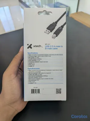 accesorios para electronica - Cable USB Xtech XTC-307 USB-A a USB-B de 1.8 Metros 4