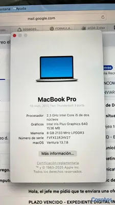 computadoras y laptops - MacBook Pro 2017, 128GB, de oportunidad  7