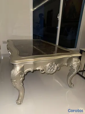 muebles y colchones - Mesa de centro tope en Mármol  2