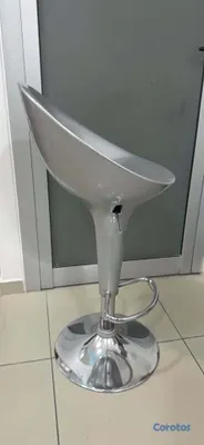 muebles y colchones - Taburete de bar plata, 4 unidades 4
